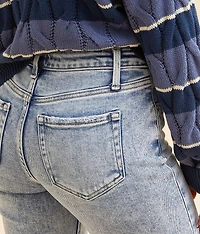 Mid-Rise Cropped Straight Stretch Jean