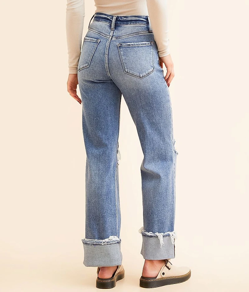 High Rise Classic Straight Stretch Jean