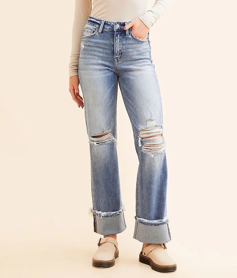 High Rise Classic Straight Stretch Jean