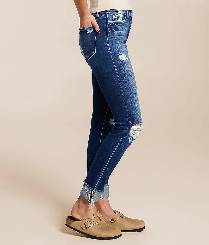 Mid-Rise Ankle Skinny Stretch Jean