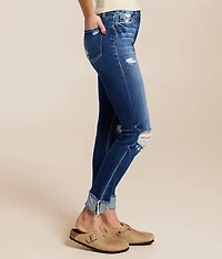 Mid-Rise Ankle Skinny Stretch Jean