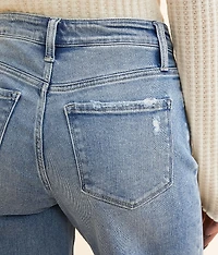 Baggy Wide Leg Stretch Cuffed Jean