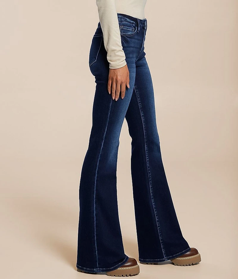 Mid-Rise Flare Stretch Jean