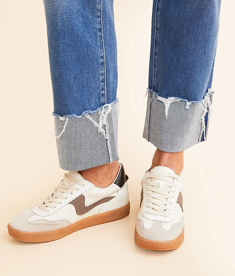 Mid-Rise Cropped Straight Stretch Jean