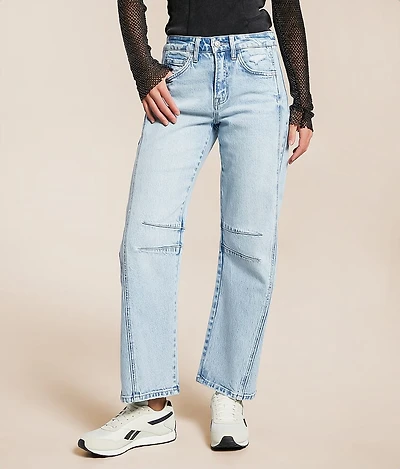 High Rise Barrel Stretch Jean