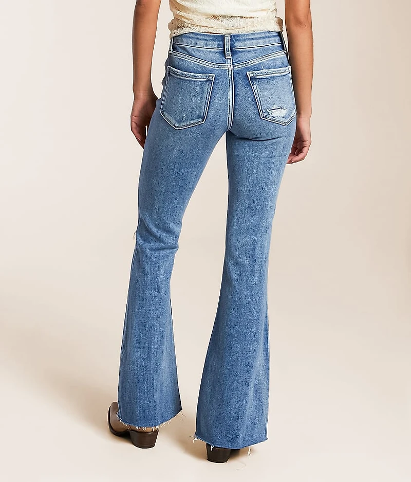 Mid-Rise Flare Stretch Jean