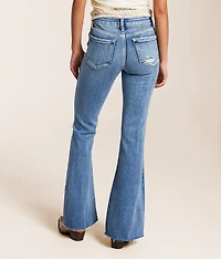 Mid-Rise Flare Stretch Jean