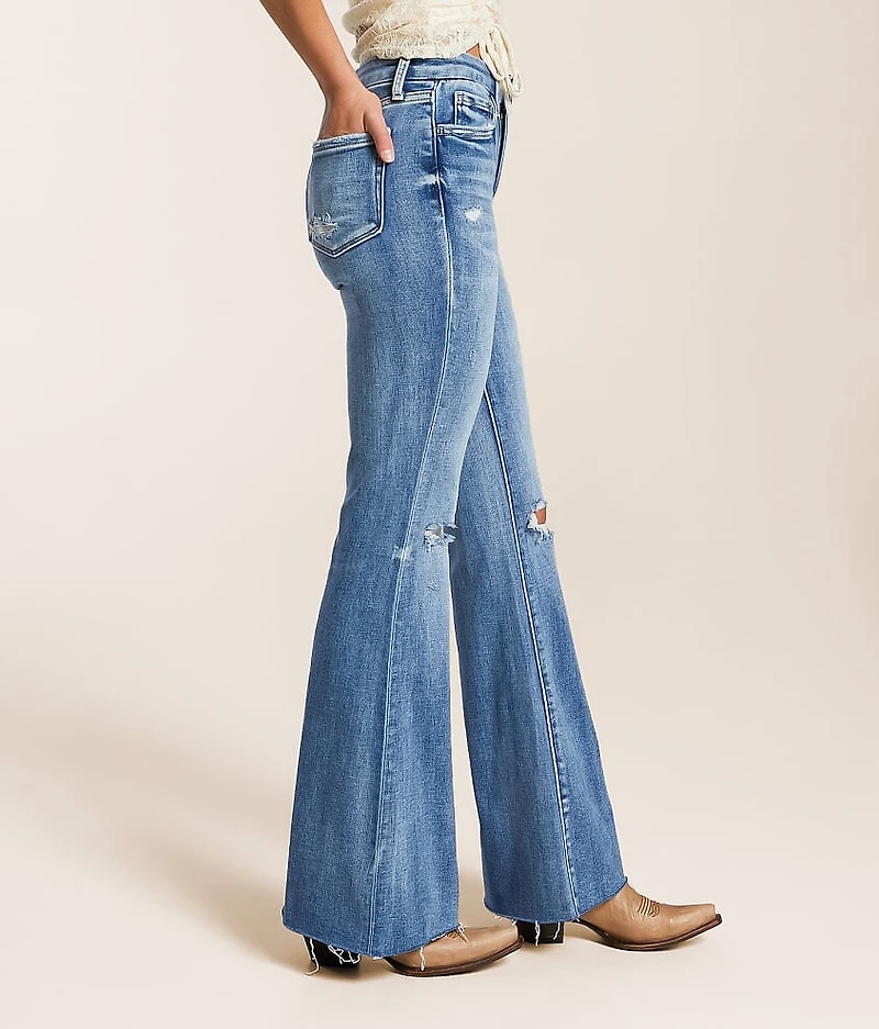 Mid-Rise Flare Stretch Jean