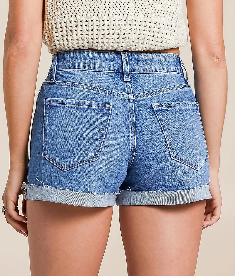 Mid-Rise Stretch Cuffed Short