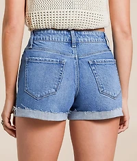 Mid-Rise Stretch Cuffed Short