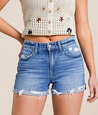Mid-Rise Stretch Cuffed Short