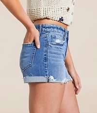 Mid-Rise Stretch Cuffed Short
