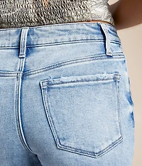 Mid-Rise Wide Leg Stretch Jean