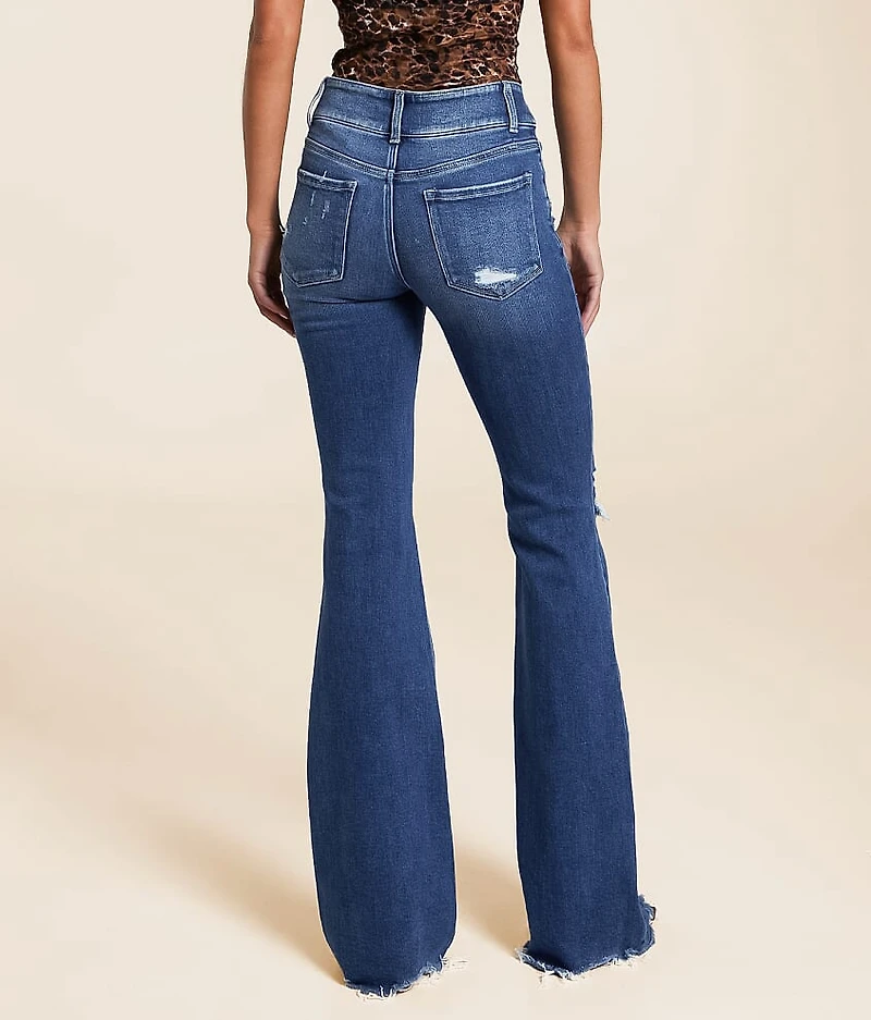 Mid-Rise Flare Stretch Jean