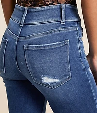 Mid-Rise Flare Stretch Jean