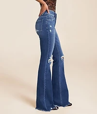 Mid-Rise Flare Stretch Jean
