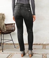 Mid-Rise Ankle Straight Stretch Jean