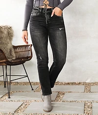 Mid-Rise Ankle Straight Stretch Jean