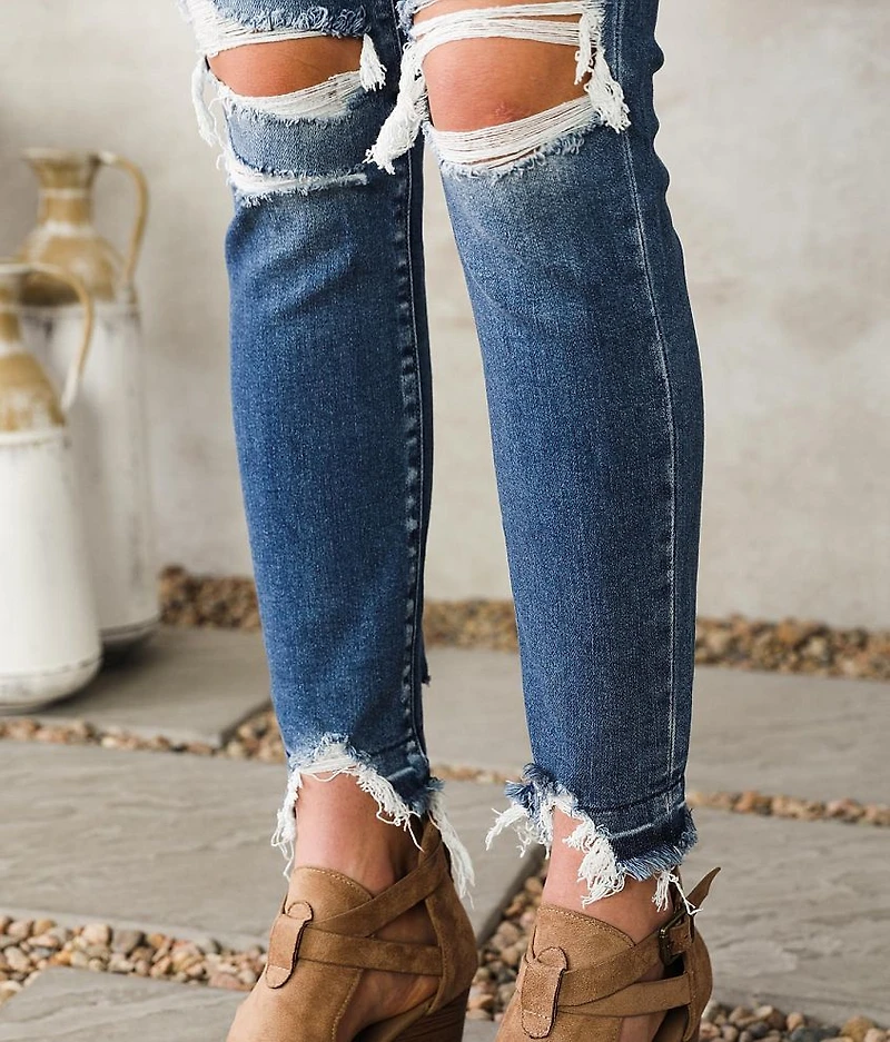 High Rise Ankle Skinny Stretch Jean