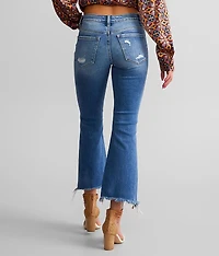 Mid-Rise Cropped Flare Stretch Jean