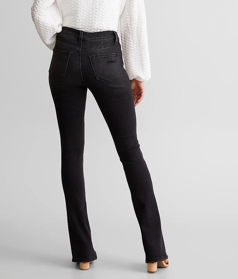 High Rise Slim Straight Split Jean