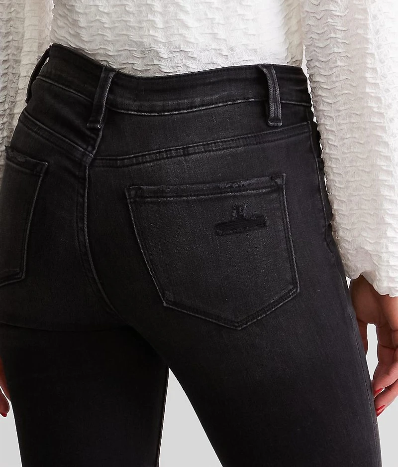 High Rise Slim Straight Split Jean