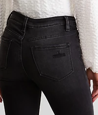 High Rise Slim Straight Split Jean