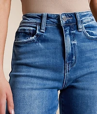 High Rise Cropped Wide Leg Stretch Jean