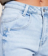 High Rise Cropped Wide Leg Stretch Jean