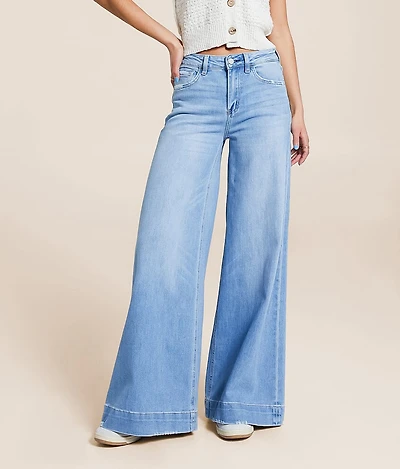 High Rise Ultra Wide Leg Stretch Jean
