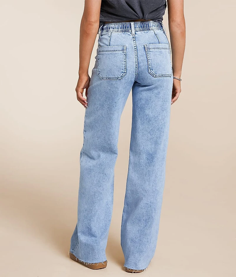 High Rise Wide Leg Stretch Jean