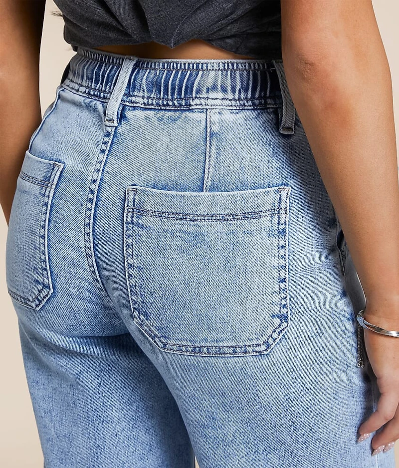 High Rise Wide Leg Stretch Jean