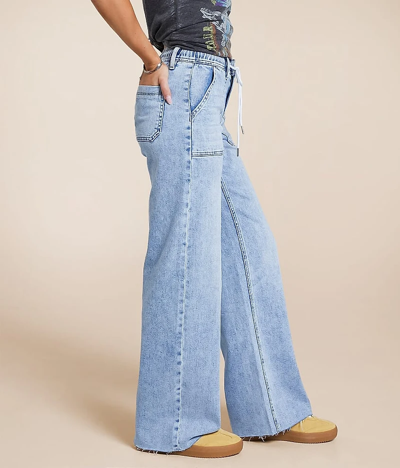 High Rise Wide Leg Stretch Jean