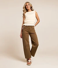 High Rise Barrel Stretch Jean