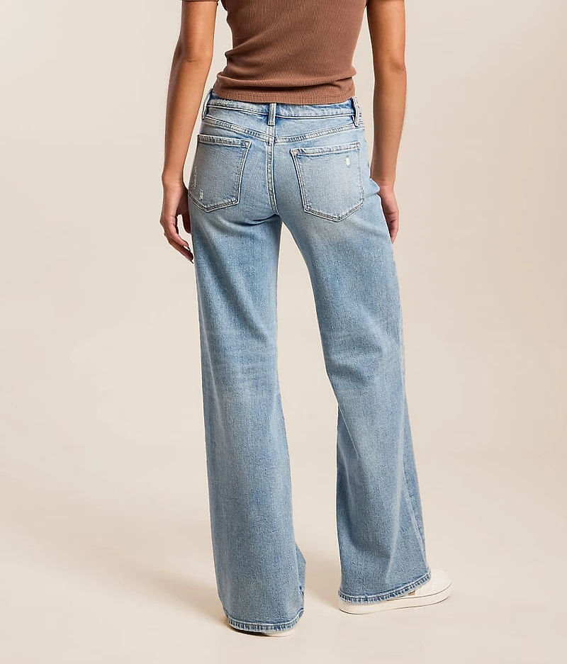 Low Rise Wide Leg Stretch Jean