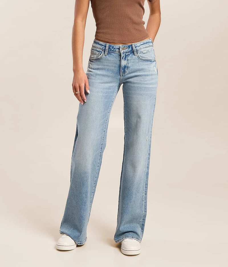 Low Rise Wide Leg Stretch Jean