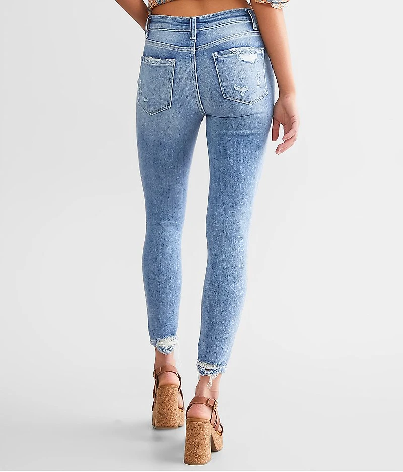High Rise Ankle Skinny Stretch Jean