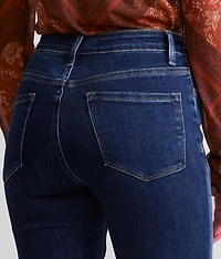 High Rise Pieced Super Flare Stretch Jean