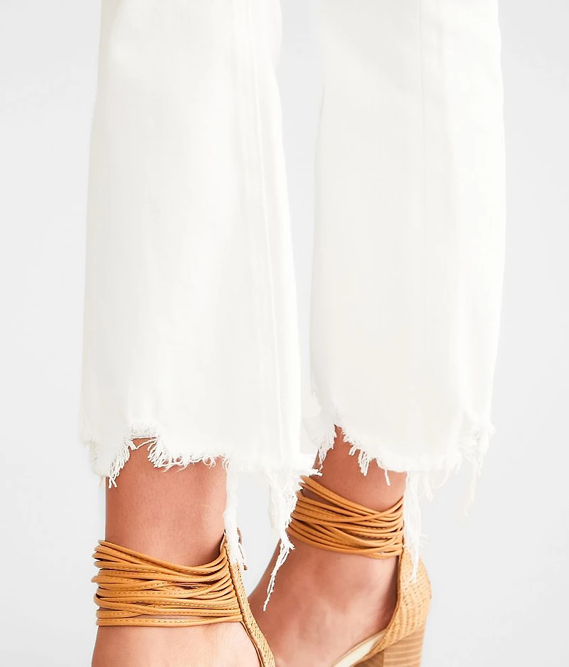 High Rise Cropped Flare Stretch Jean