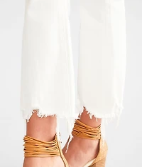 High Rise Cropped Flare Stretch Jean