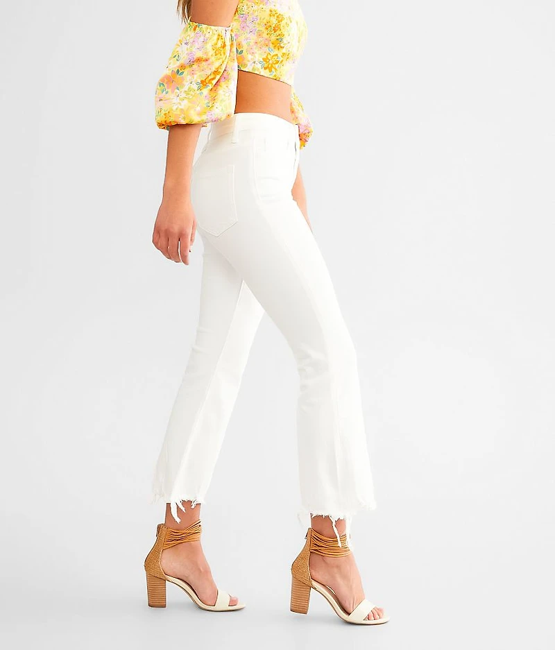 High Rise Cropped Flare Stretch Jean