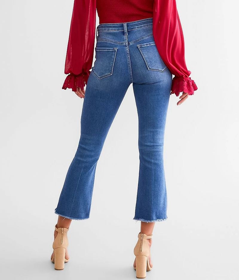 VERVET High Rise Cropped Flare Stretch Jean