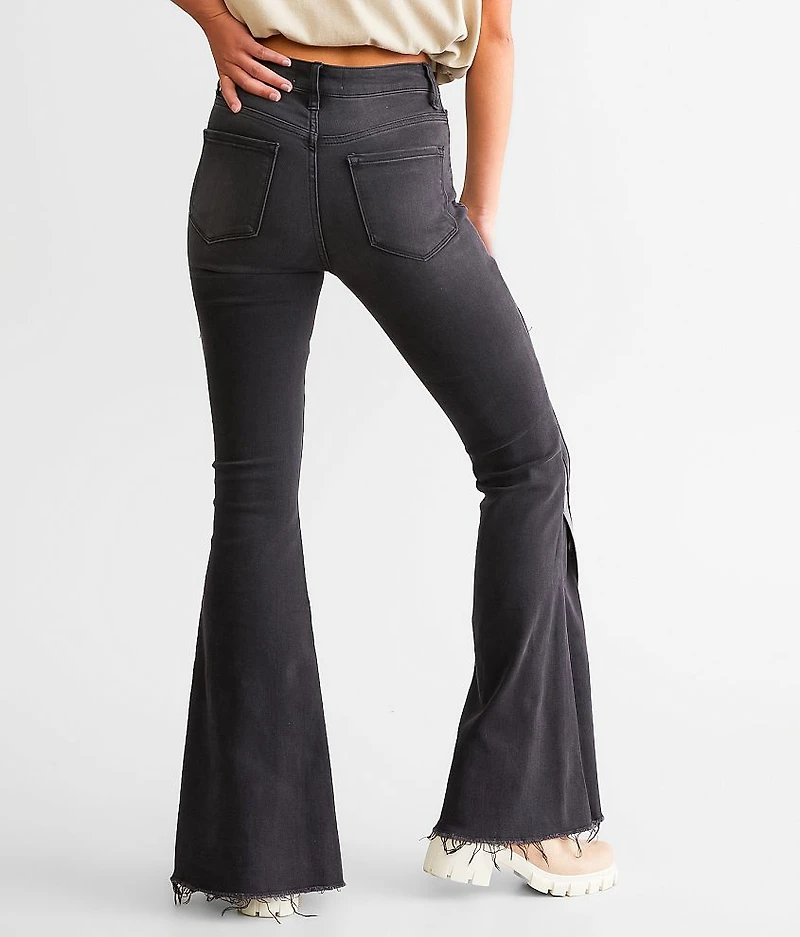 High Rise Super Split Flare Stretch Jean