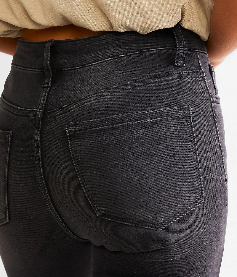 High Rise Super Split Flare Stretch Jean