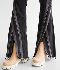 High Rise Super Split Flare Stretch Jean