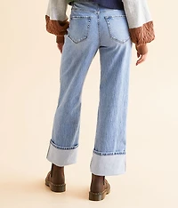 Gabby Baggy Cropped Straight Cuffed Jean