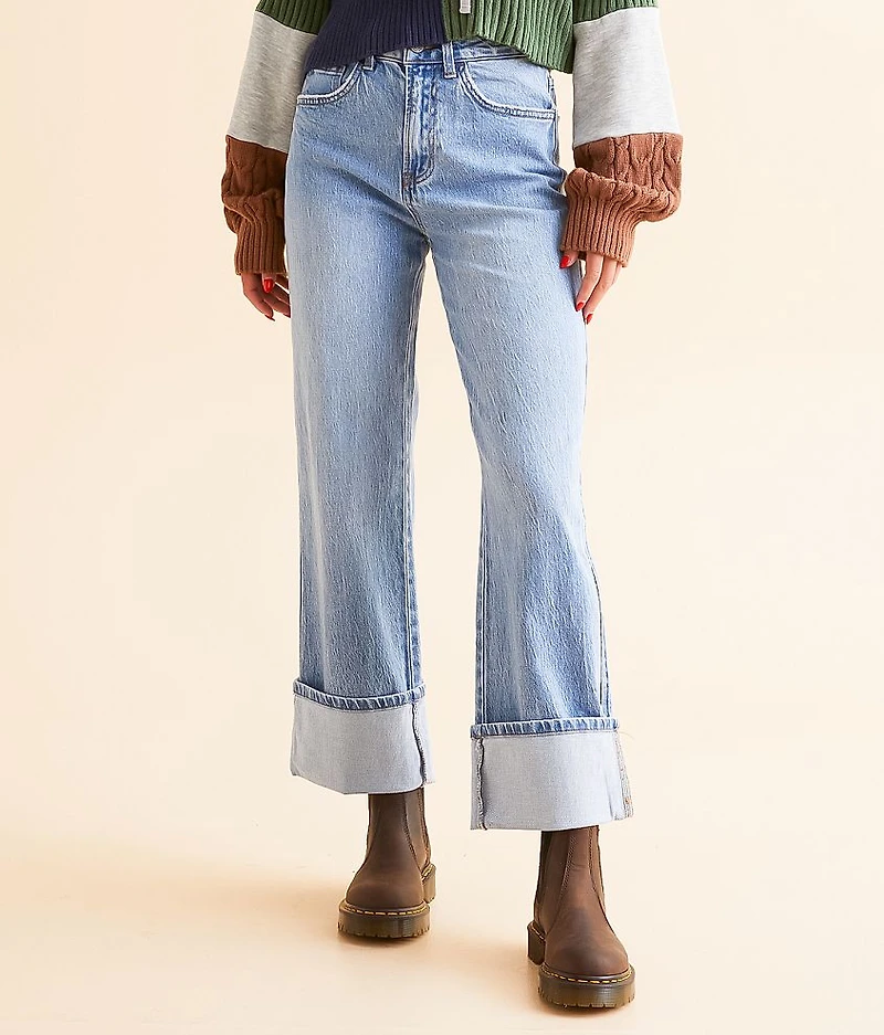 Gabby Baggy Cropped Straight Cuffed Jean