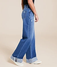 Kris Baggy Wide Leg Stretch Cuffed Jean