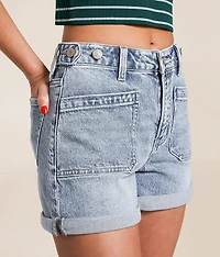 Rebecca High Rise Cuffed Stretch Short