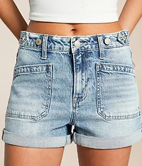 Rebecca High Rise Cuffed Stretch Short